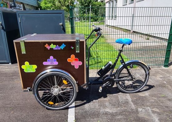 Der Lastenradverleih in der Stadt ist nur einen Klick entfernt.